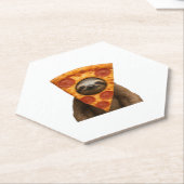 Sloth Pizza lustiges, seltsames Pranger Meme niedl Untersetzer (angewinkelt)