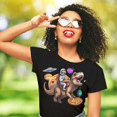 Sloth Pizza T-Rex Space Adventure T-Shirt