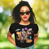 Sloth Pizza T-Rex Space Adventure T-Shirt