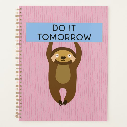 Sloth Planner Planer (Vorderseite)