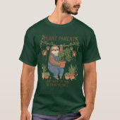 Sloth Plant Parent Hanging With My Plants T-Shirt (Vorderseite)