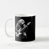 Sloth Playing B Guitar Funny B Player Bist Sloth Kaffeetasse (Links)