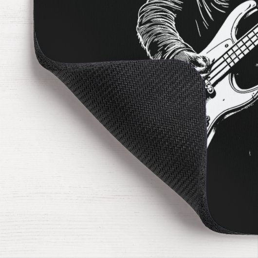 Sloth Playing B Guitar Funny B Player Bist Sloth Mousepad (Ecke)