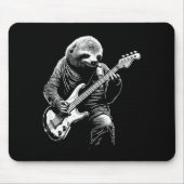 Sloth Playing B Guitar Funny B Player Bist Sloth Mousepad (Vorne)
