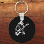 Sloth Playing B Guitar Funny B Player Bist Sloth  Schlüsselanhänger (Vorderseite)