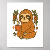 Sloth Playing Guitar Poster (Vorne)
