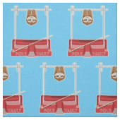 Sloth Pole Vaulsport Day Stoff (Muster)