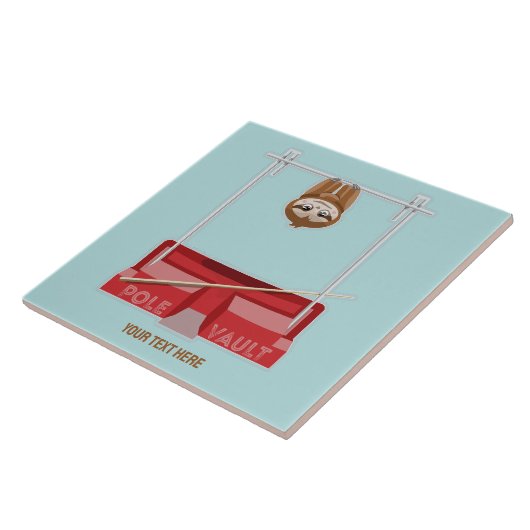 Sloth Pole Vault Athletics Fliese (Seite)