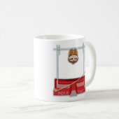 Sloth Pole Vault Athletics Kaffeetasse (VorderseiteRechts)