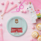 Sloth Pole Vault Athletics Pappteller (Party)