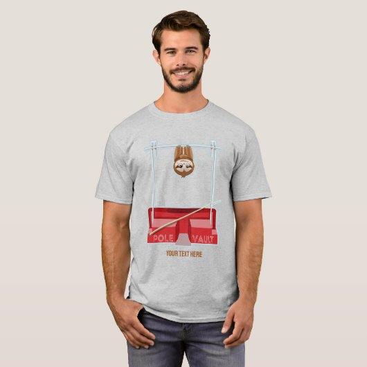 Sloth Pole Vault Athletics T-Shirt (Vorne ganz)
