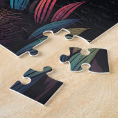 Sloth Portrait mit Sonnenuntergang Puzzle (Seite)