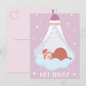 Sloth Postcard Postkarte (Vorne/Hinten)