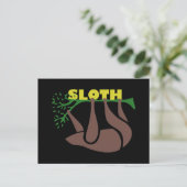 Sloth Postcard Postkarte (Stehend Vorderseite)