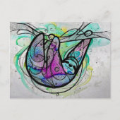 Sloth Postcard Postkarte (Vorderseite)