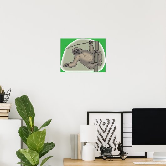 Sloth Poster (Heimbüro)