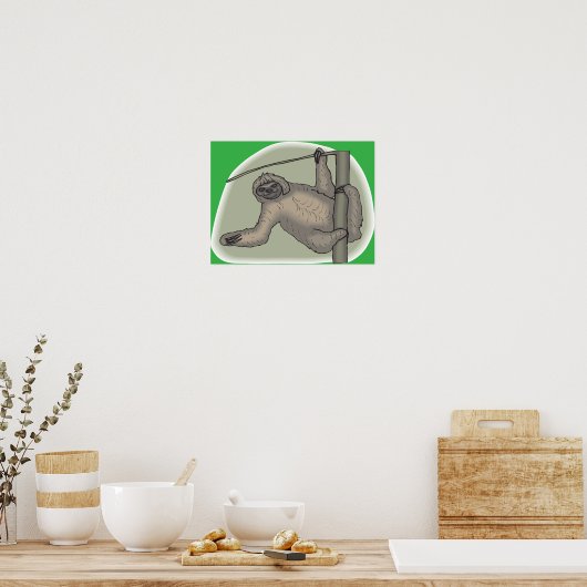 Sloth Poster (Küche)