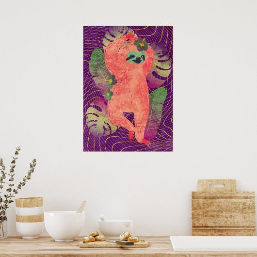 Sloth Poster (Küche)