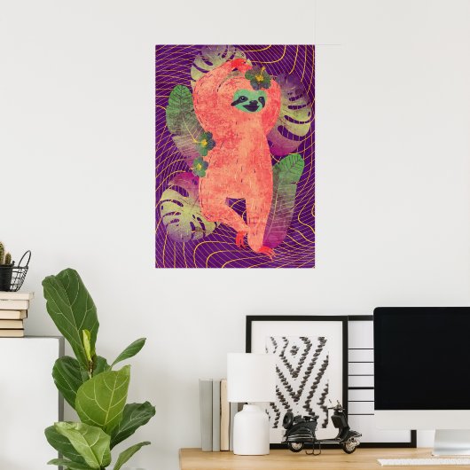 Sloth Poster (Heimbüro)
