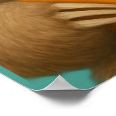 SLOTH POSTER – Be Happy Positive Wall Art (Ecke)