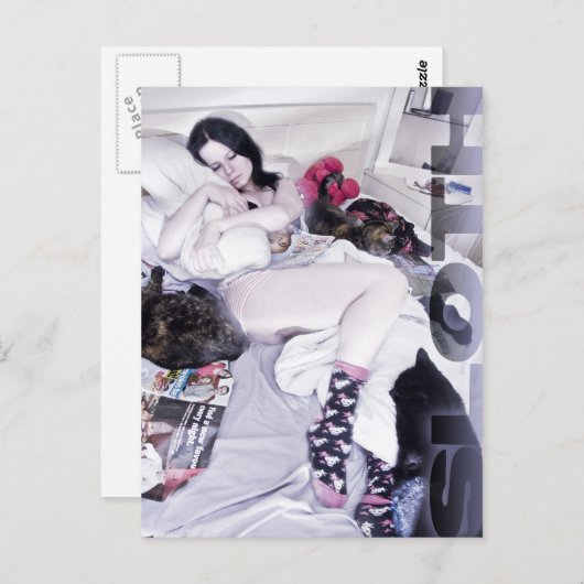 Sloth Postkarte (Vorne/Hinten)