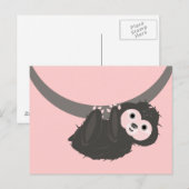 Sloth Postkarte (Vorne/Hinten)