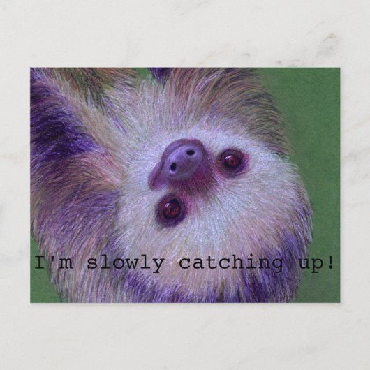 Sloth Postkarte (Vorderseite)