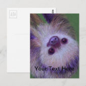 Sloth Postkarte (Vorne/Hinten)