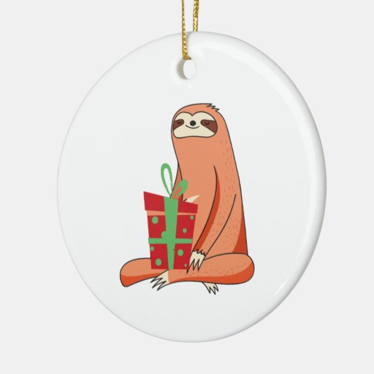 Sloth Present Ornament (Links)