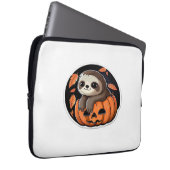 sloth pumpkin Halloween sticker Oversized T-Shirt Laptopschutzhülle (Vorne Rechts)
