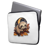 sloth pumpkin Halloween sticker style 2 Classic T- Laptopschutzhülle (Vorderseite Links)