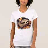 sloth pumpkin Halloween sticker style 2 Classic T- T-Shirt (Vorderseite)