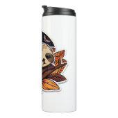 sloth pumpkin Halloween sticker style 2 Classic T- Thermosbecher (Nach rechts gedreht)
