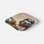 Sloth Racecar Treiber Pappteller (Gewinkelt)