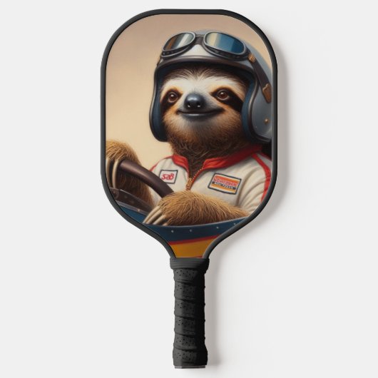 Sloth Racecar Treiber Pickleball Schläger (Vorderseite)