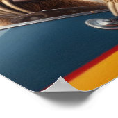 Sloth Racecar Treiber Poster (Ecke)