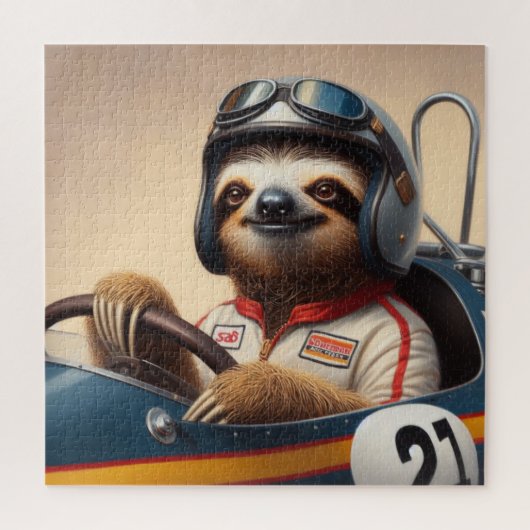 Sloth Racecar Treiber Puzzle (Vertikal)