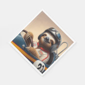 Sloth Racecar Treiber Serviette (Ecke)