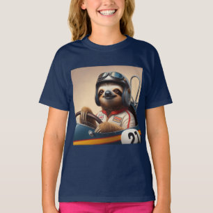 Sloth Racecar Treiber T-Shirt