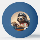 Sloth Racecar Treiber Tischtennisball (Rückseite)