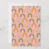 Sloth Rainbow Birthday Einladung (Rückseite)