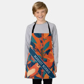 Sloth Rainbow Personalisiertes Muster Schürze (Getragen)