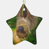 Sloth Rainforest Geschenke Keramikornament (Links)