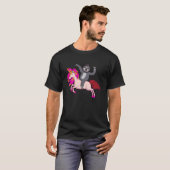 Sloth-Reitunicorn-lustiger TierT - Shirt (Vorne ganz)
