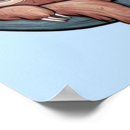 Sloth Relaxing Poster (Ecke)