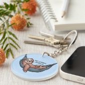 Sloth Relaxing Schlüsselanhänger (Vorderseite rechts)