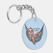 Sloth Relaxing Schlüsselanhänger (Vorderseite links)