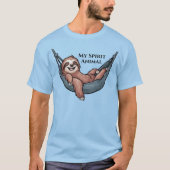 Sloth Relaxing Unisex T-Shirt (Vorderseite)