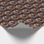 Sloth Renaissance King Geschenkpapier (Ecke)