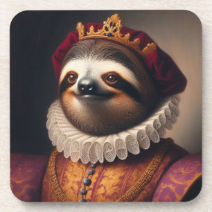Sloth Renaissance King Getränkeuntersetzer